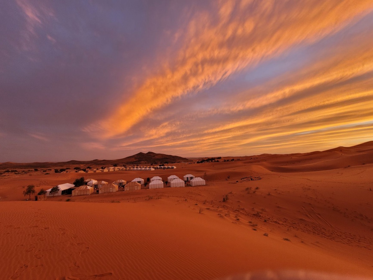 Sahara Desert at Dusk