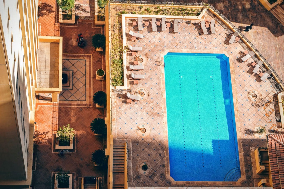 Oasis pool in Sahara