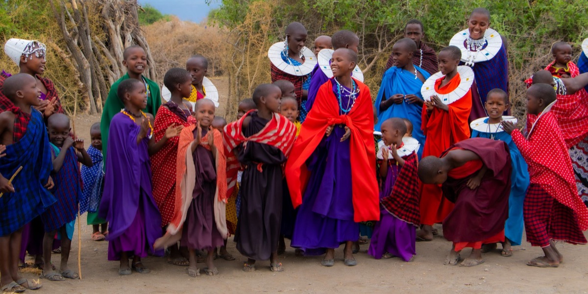 Maasai community gathering