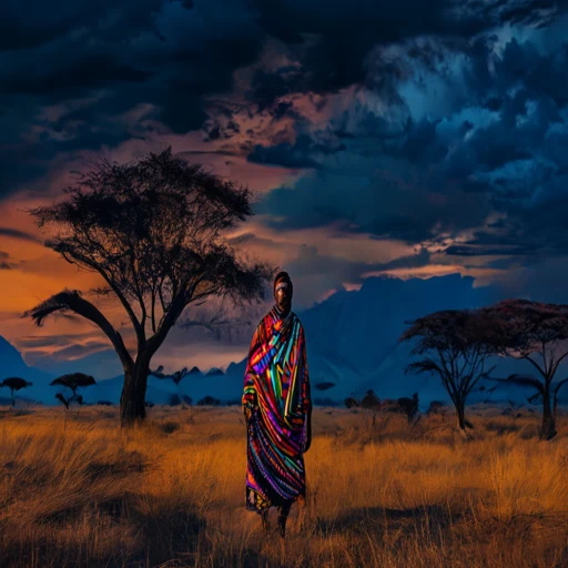Ganado Masai: Vida y Tradición en la Sabana de Kenia y Tanzania