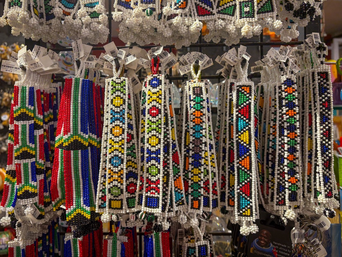 Un pattern di perline Maasai tradizionale