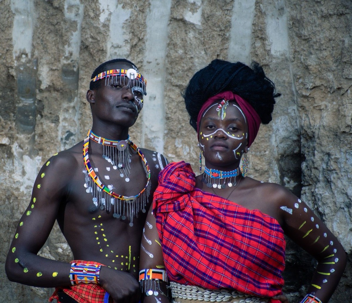 Masai beadwork pattern