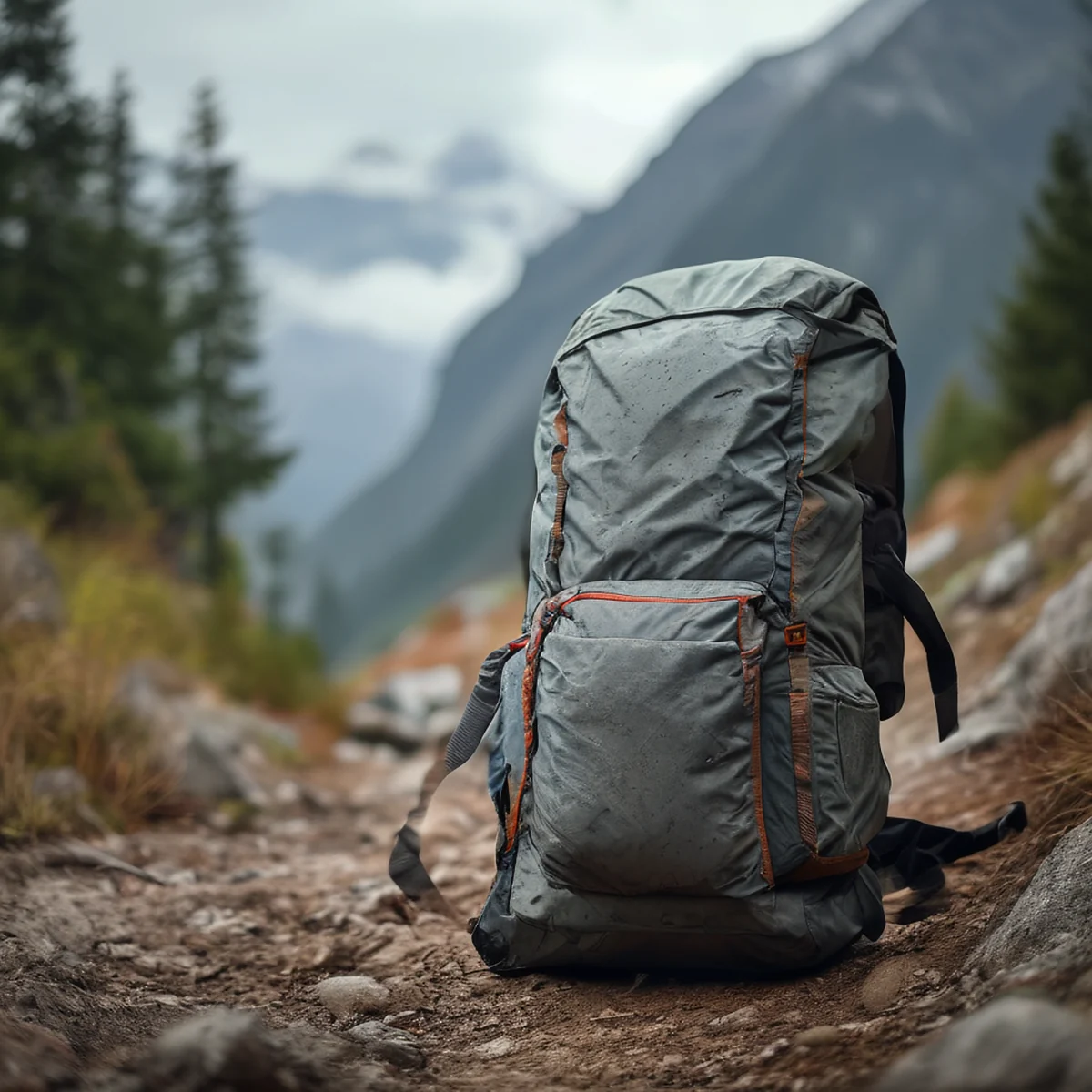 Zaino da campeggio isolante, con compartimenti, imbottitura e chiusura.