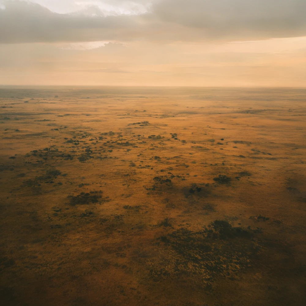 savana africana alla luce del mattino